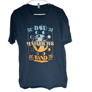 Dave Matthews Band 2023 Tour T-Shirt L Navy Blue Unisex  Moon Phase